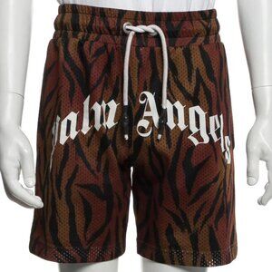 PALM ANGELS Graphic Print Athletic Shorts Size: XXS